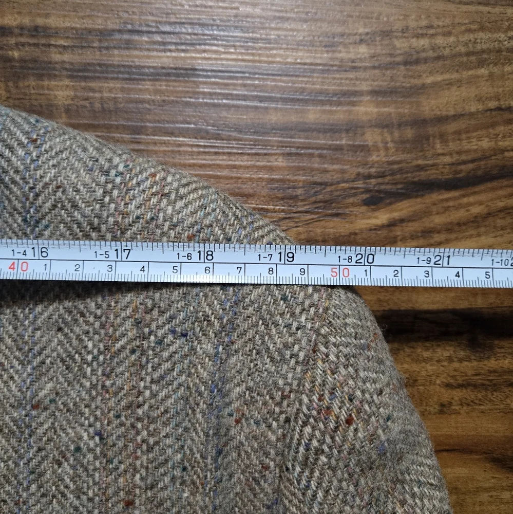 Imperial by Haggar Tweed Blazer Jacket Men's 46L 100% Wool USA Sport Coat Classy